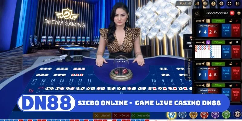 Live Casino DN88 - 8 Game Hàng Đầu Cho Tay Mê Đỏ Đen 2 Sicbo online - TOP 8 game live casino DN88